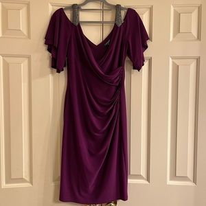 LAUREN Beaded Cocktail Dress Size 6. NWT